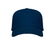 Katoenen pet met verstelbare klittenbandsluiting en ventilatiegaatjes kleur marineblauw