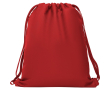 Sportieve trekkoordrugzak van polyester 150 g/m² kleur rood