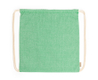 Eco rugzak met trekkoord in gemêleerde afwerking 120 g/m² kleur pastel groen