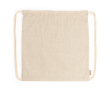 Eco rugzak met trekkoord in gemêleerde afwerking 120 g/m² kleur naturel