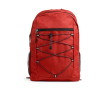 Sportieve polyester rugzak 600D met ritssluiting aan de voorkant kleur rood