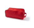 Schoenentas van polyester met praktisch draaghengsel kleur rood