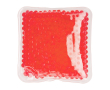 Vierkant warm/koud kompres met waterparels kleur rood
