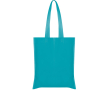 Non-woven tas met lange gelaste hengsels, draagkracht 6 kg kleur aquamarijn