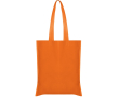 Non-woven tas met lange gelaste hengsels, draagkracht 6 kg kleur oranje