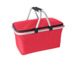 Opvouwbare polyester mand met EVA-schuimhandvat voor picknicks kleur rood