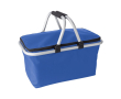 Opvouwbare polyester mand met EVA-schuimhandvat voor picknicks kleur ultramarijn blauw