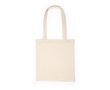Natuurlijke katoenen tas met lange handgrepen 180 g/m² kleur naturel