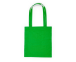 Katoenen tas met lange hengsels in verschillende kleuren kleur groen
