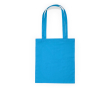 Katoenen tas met lange hengsels in verschillende kleuren kleur lichtblauw