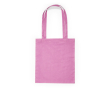 Katoenen tas met lange hengsels in verschillende kleuren kleur lichtroze
