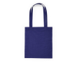 Katoenen tas met lange hengsels in verschillende kleuren kleur marineblauw