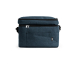 XL koelbox van RPET polyester met dubbel compartiment en voorvak kleur grijsachtig blauw