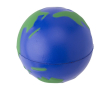 Stressbal van PU-schuim in de vorm van een wereldbol, geschikt voor personalisatie kleur blauw
