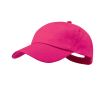 Pet van katoen met 5 panelen en klittenbandsluiting, in diverse kleuren kleur fuchsia