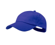 Pet van katoen met 5 panelen en klittenbandsluiting, in diverse kleuren kleur blauw