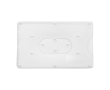 Transparante plastic badgehouder voor één kaart kleur wit