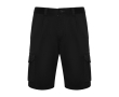 Bermuda van polyester en katoen met zakken 250 g/m² Roly Vitara kleur zwart
