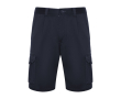 Bermuda van polyester en katoen met zakken 250 g/m² Roly Vitara kleur marineblauw