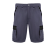 Werkbermuda van polyester en katoen 250 g/m² Roly Tahoe kleur zwart