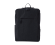 Polyester rugzak voor laptop 15'' met USB - Activewear kleur zwart