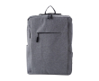 Polyester rugzak voor laptop 15'' met USB - Activewear kleur grijs