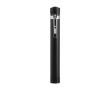 Zaklamp met logo, COB-technologie, magneet en metalen clip kleur zwart