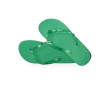 Slippers met EVA-zool, transparante bandjes en logobedrukking - Pool kleur groen