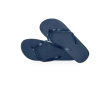 Slippers met EVA-zool, transparante bandjes en logobedrukking - Pool kleur marineblauw