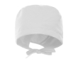 Verpleegmuts van polyester met verstelbare linten 150 g/m² kleur wit