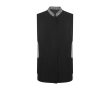 Damesjas van polyester met logo 130 g/m² Roly Aldany kleur wit/zwart
