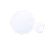 Opvouwbare polyester frisbee met bijpassend hoesje kleur wit