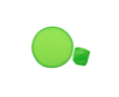 Opvouwbare polyester frisbee met bijpassend hoesje kleur groen