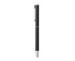 Set van pen en rollerball van gerecycled aluminium kleur zwart