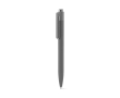 Blauwe inkt balpen van gerecycled aluminium met innovatief clipdesign kleur lichtgrijs