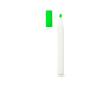 Plastic markeerstift met matte afwerking en dop in de inktkleur kleur lichtgroen