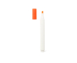 Plastic markeerstift met matte afwerking en dop in de inktkleur kleur oranje