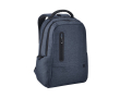 Waterdichte rugzak van gerecycled nylon en RPET voor 17 inch laptops kleur blauw
