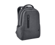Waterdichte rugzak van gerecycled nylon en RPET voor 17 inch laptops kleur donkergrijs