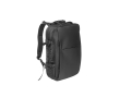 Reisrugzak van dicht gerecycled polyester voor een 17,3 inch laptop kleur zwart