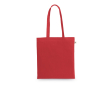 Boodschappentas van gerecycled katoen en polyester 150 g/m² kleur rood
