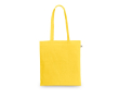 Boodschappentas van gerecycled katoen en polyester 150 g/m² kleur geel