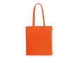 Boodschappentas van gerecycled katoen en polyester 150 g/m² kleur oranje