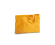 Tas van gerecycled katoen met lange hengsels 280 g/m2 kleur geel