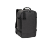 Rugzak van gerecycled polyester geschikt voor handbagage 14\" kleur donkergrijs