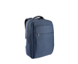 Gevoerde rugzak van gerecycled polyester voor laptop 15,6 inch kleur marineblauw