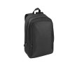Waterafstotende laptoprugzak van gerecycled polyester 17,3 inch kleur zwart
