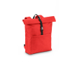 Multifunctionele rugzak met oprolsluiting voor een 17,3 inch laptop kleur rood