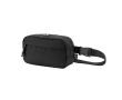 Heuptas van gerecycled polyester met voering en 2 compartimenten kleur zwart