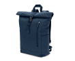 Rolltop-rugzak met bovensluiting en vakken 17L 380 g/m² kleur blauw